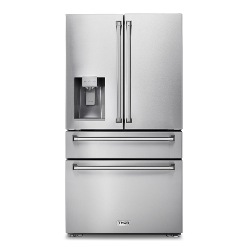 THOR KITCHEN  Professional 36 Inch Professional French Door Refrigerator With Ice And Water Dispenser- Trf3601Fd Thor Refrigerator Review