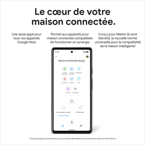 Routeur Wi-Fi 6E Google Nest Pro - Neige - Paquet de 3