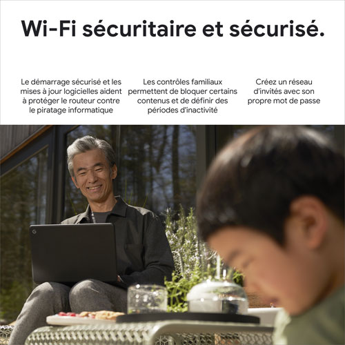 Routeur Wi-Fi 6E Google Nest Pro - Neige - Paquet de 3