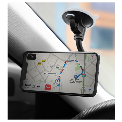 Hoco CA55 Astute Series Windshield Magnetic In-Car Black Phone Holder