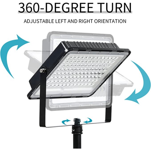 Projecteur LED réglable portable ROCKSOLAR 20W avec support télescopique