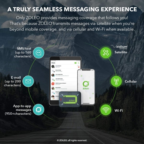 Open Box - ZOLEO Satellite Communicator – Two-Way Global SMS Text Messenger & Email