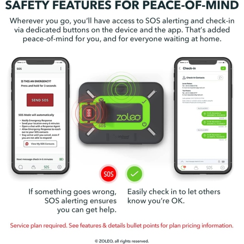 Open Box - ZOLEO Satellite Communicator – Two-Way Global SMS Text Messenger & Email