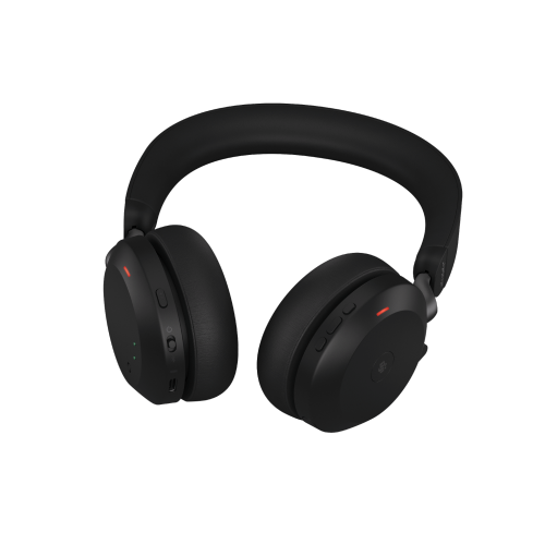 Jabra Evolve2 75 On-Ear Active Noise Cancelling Truly Wireless Bluetooth 5.2 Headsets with Mic