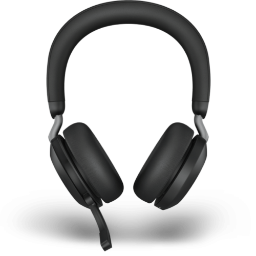 Jabra Evolve2 75 On-Ear Active Noise Cancelling Truly Wireless Bluetooth 5.2 Headsets with Mic
