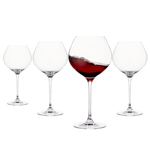 Verres à vin rouge en cristal, verre transparent sans plomb