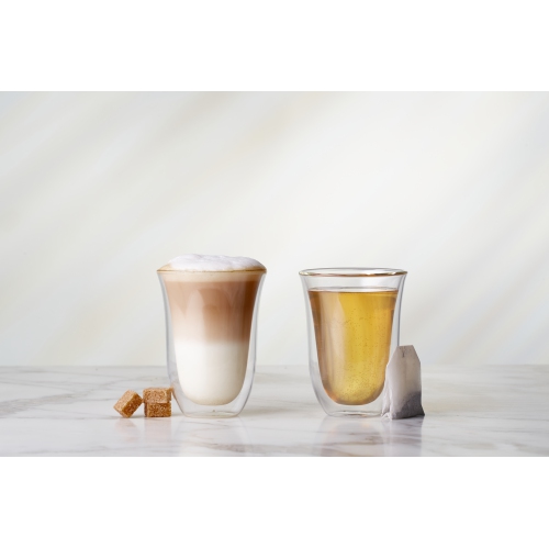 Tasses à café en verre borosilicaté à double paroi Capri de Galateo - Ensemble de 2