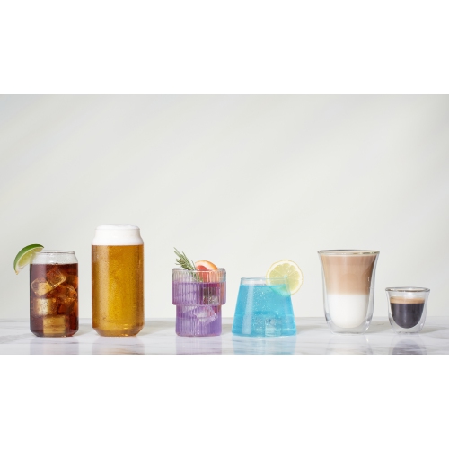 Verres borosilicatés en forme de montagne Capri de Galateo - Ensemble de 4