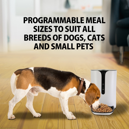 Lentek Smart Pet Feeder with 720p HD Video, 2-Way Audio, 200 oz.