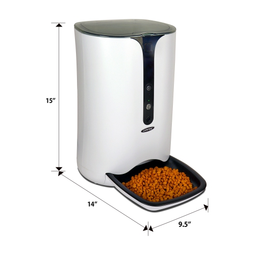 Lentek Smart Pet Feeder with 720p HD Video, 2-Way Audio, 200 oz.