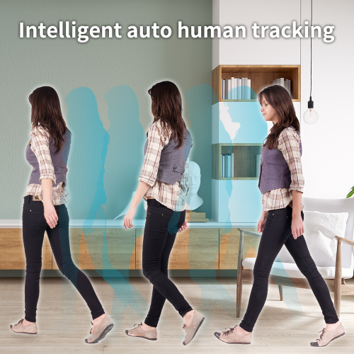 SpotCam Eva 2 Wireless Home Security Camera, 1080p, Indoor, Night Vision, Two-Way Talk, Motion & Sound Alert, Pan/Tilt, Automatic Human Tracking,