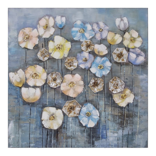 YOSEMITE HOME DECOR  "flowery Fog I" Wood Gallery Wrapped Wall Art In Multi-Color