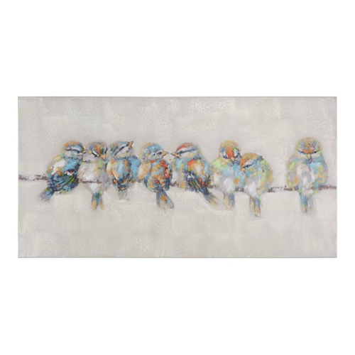 YOSEMITE HOME DECOR  "afternoon Gathering" Wood Wall Art In Multi-Color