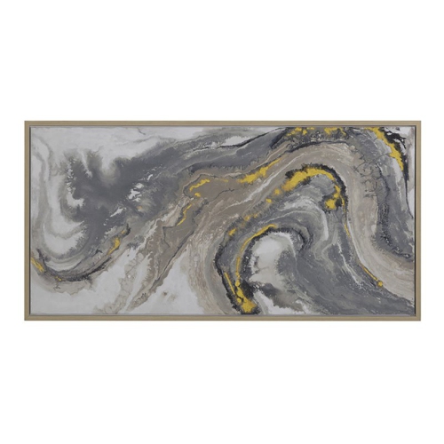 YOSEMITE HOME DECOR  'fluid Motion I' 55X27" Wood Canvas Wall Art In Multi-Color