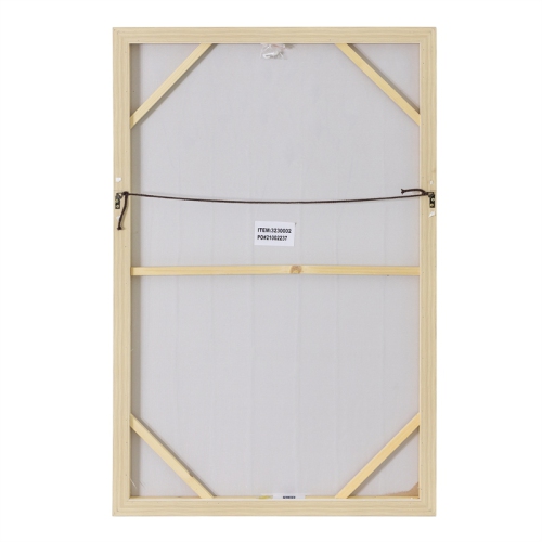 Yosemite Home Decor "Golden Alley" Wood Framed Wall Art in Brown