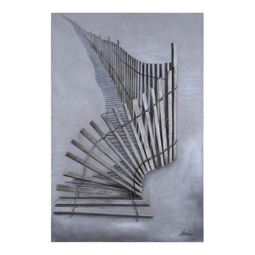 YOSEMITE HOME DECOR  "tangled Up" Wood Wall Art With 3D Effect In In Gray