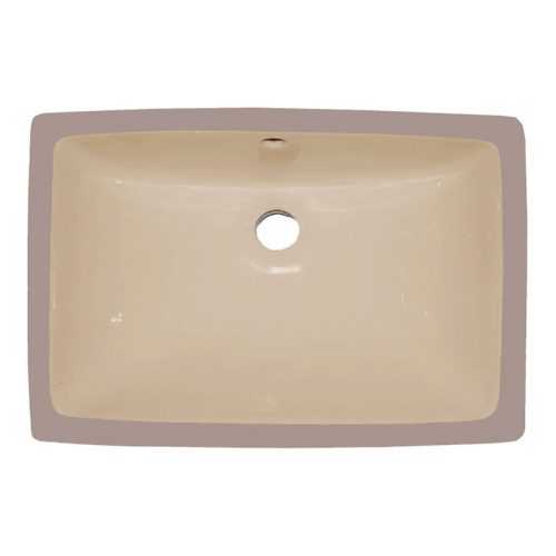 Yosemite Home Decor Rectangular Design Ceramic Undermount Basin in Beige