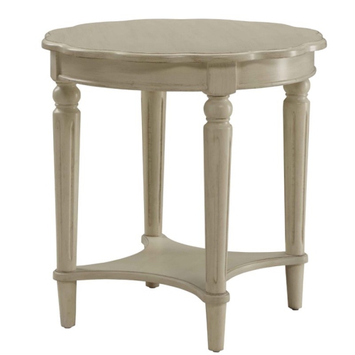 BOWERY HILL  End Table In Antique White