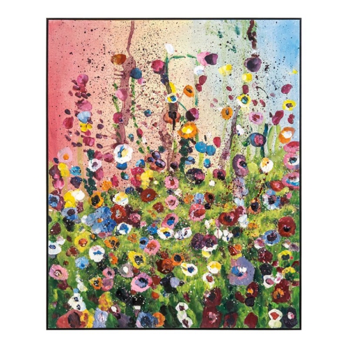 YOSEMITE HOME DECOR  "meadowland" 50"x40" Wood Wall Art In Multi-Color