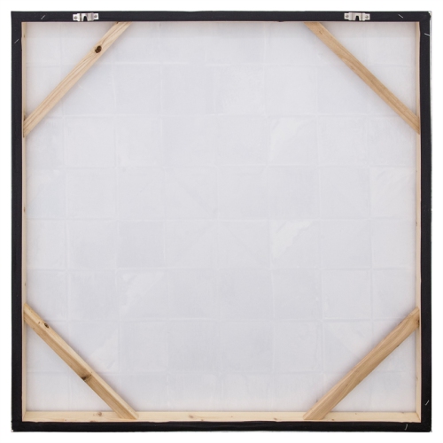 Yosemite Home Decor "Sky Fractal I" Wood Gallery Wrapped Wall Art in Gray