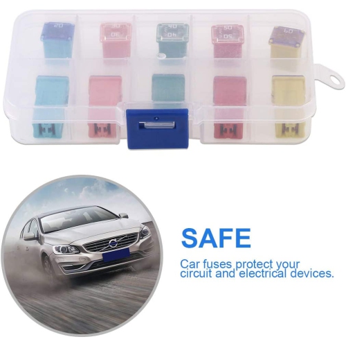 Fusible 10 pièces automobile, basse et haute/haute, forme de boîtier standard, 20 a, 30 a, 40 a, 50 a, 50 a, 50 a, pour Ford, Chevrolet/GM, Nissan et