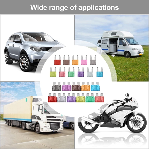 160 Pcs Car Fuse Assortment Kit, 96 Mini Blade Fuses Automotive + 64 Standard Auto Fuses + 1 Fuse Pullers – for Car/RV/Truck/Motorcycle/Boat (2Amp 3A