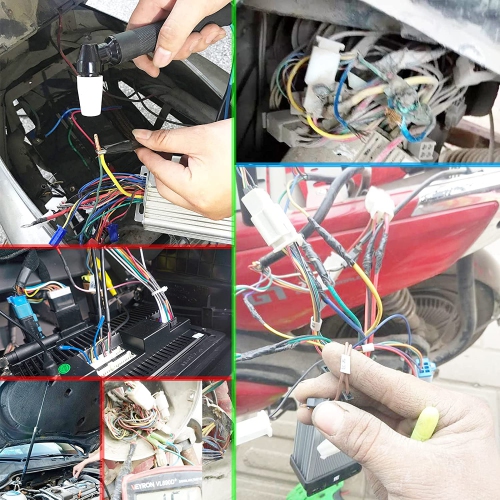 100Pairs 18-24AWG Male and Female Wire Pins Connectors for 4.2mm Pin Terminals Housing Jumper Wire Cable DIY Kit EK1963