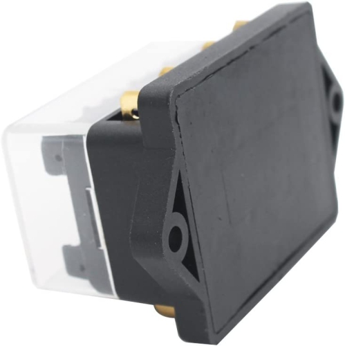 4 Way Car Standard Blade Fuse Holder Box, with 10pcs Blade Fuse (3A/5A/7.5A/10A/15A/20A/25A/30A/35A/40A) and 8pcs Terminals, for Car/Boat/Marine/Trike