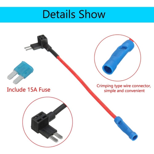 Etopars 10 X Car Vehicle 12V 24V Car Motor Add-a-circuit MICRO2 ATR Fuse Holder Adapter 15A