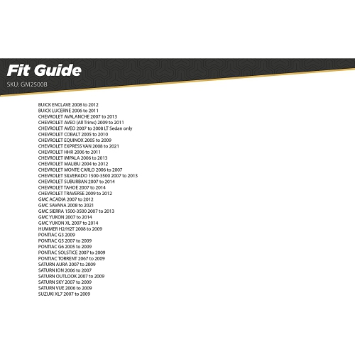 Dash Kit for 2005-Up Cadillac STS Din with Pocket and Double Din