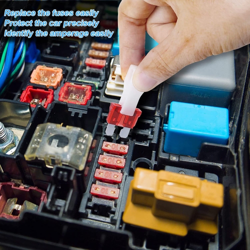 120Pcs Car Fuse Kit - Replacement Fuses Assortment Kit for Car/RV/Truck/Motor - Micro Blade Fuses Automotive (Low Profile Mini