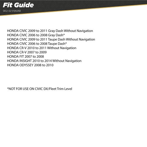 Compatible with Select 2006-2010 Honda Civic Wire Harness & Antenna Adapter Bundle HA0AB