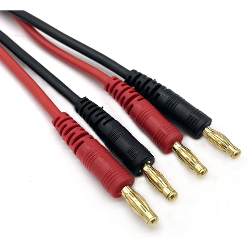 RC 2 Pack EC3 Connector Male to 4mm Banana Bullet Plug Silicone Battery RC Balance Charge Cable Lead Adapter