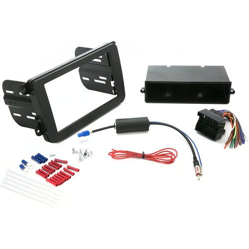 Install Centric ICVW6BN Compatible with Select Volkswagen 2006-15 Double DIN Complete Installation Solution w/Interface for Installing an Aftermarket