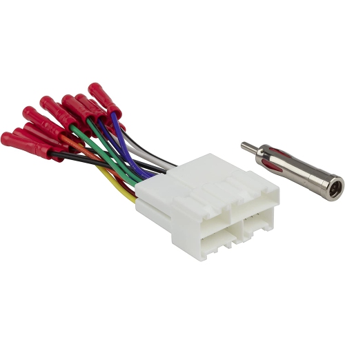 Compatible with Select 1986-2005 GM Vehicles Wire Harness & Antenna Adapter Bundle GM2AB