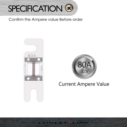 Link AFS80-10 Nickel 80 Amp AFS Fuse 10 Pack