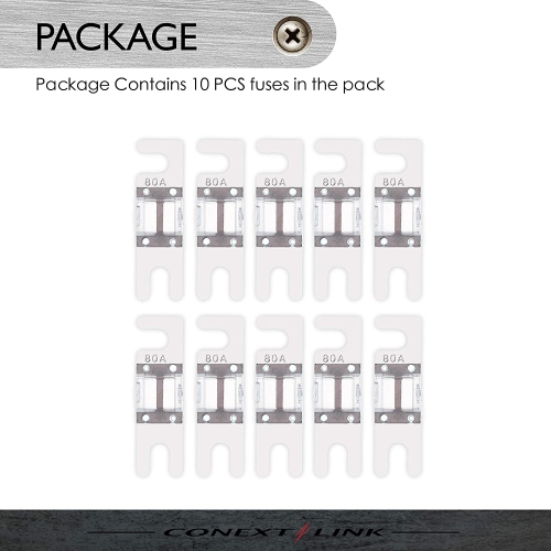 Link AFS80-10 Nickel 80 Amp AFS Fuse 10 Pack