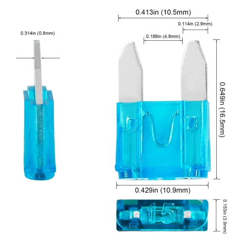 Auto Car Blade Fuses Assortment Kit – 90Pcs Mini for Car Boat Truck SUV Automotive Replacement Fuses