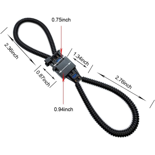(2PCS) Most Fiber Optic Loop Bypass Male and Female Adapter for Benz Audi Mercedes BMW VW Porsche