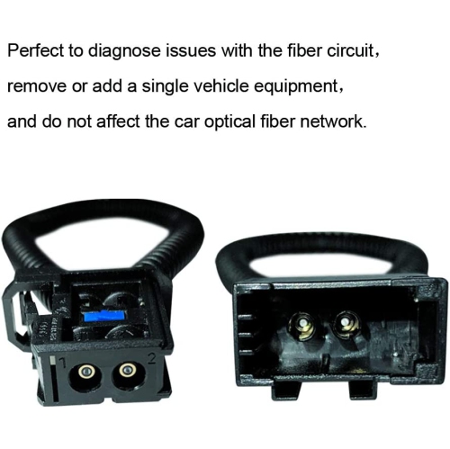 (2PCS) Most Fiber Optic Loop Bypass Male and Female Adapter for Benz Audi Mercedes BMW VW Porsche