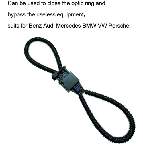 (2PCS) Most Fiber Optic Loop Bypass Male and Female Adapter for Benz Audi Mercedes BMW VW Porsche