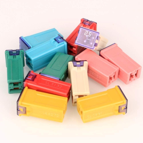 12pcs 12V-24V Automotive Tall Profile Jcase Box Shaped Assorted Fuse for Trucks,Cars and SUV,Boat(20A/25A/30A/40A/50A/60A,Each 2pcs)