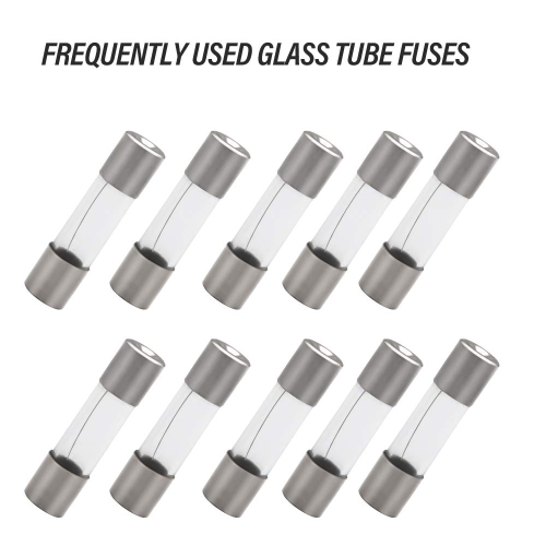 10pcs 5x20mm AGC Inline Fuse Holder + 100pcs 5x20mm Fast-Blow Glass Fuses Quick Blow Car Glass Tube Fuses Assorted Kit