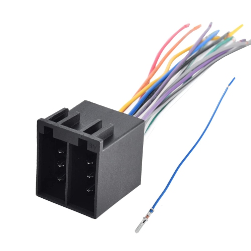 Car Radio 16 Pin ISO Wire Harness Adapter For Semi Truck Freightliner International Peterbilt Volvo Sterling Mack Kenworth Stereo Connector cable