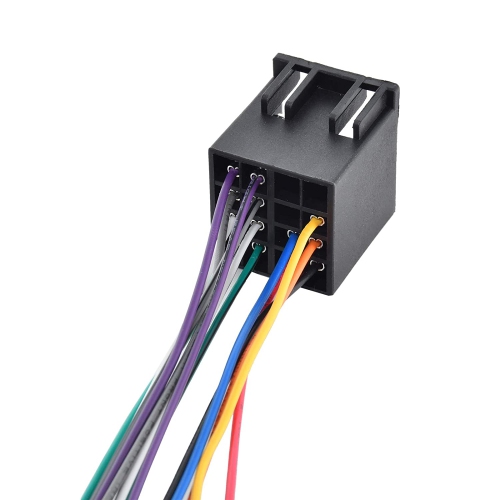 Car Radio 16 Pin ISO Wire Harness Adapter For Semi Truck Freightliner International Peterbilt Volvo Sterling Mack Kenworth Stereo Connector cable