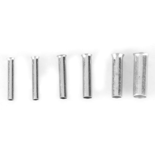 1900 Pieces Bare Non Insulated Butt Connector Cable Wire Crimp Terminals Electrical Splice DIY Assortment Kit with Storage Case