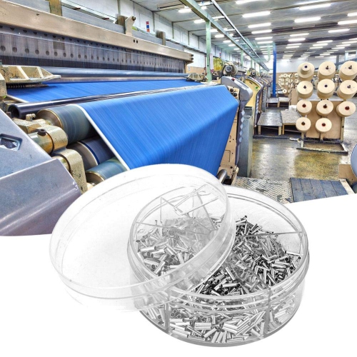 1900 Pieces Bare Non Insulated Butt Connector Cable Wire Crimp Terminals Electrical Splice DIY Assortment Kit with Storage Case