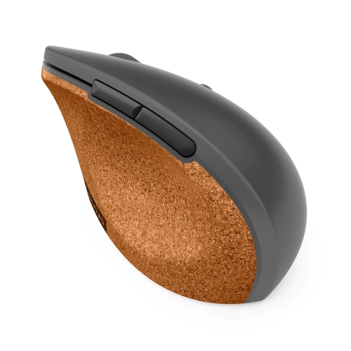 Lenovo Go 2400 DPI Optical Wireless Mouse - Storm Grey with Natural Cork -