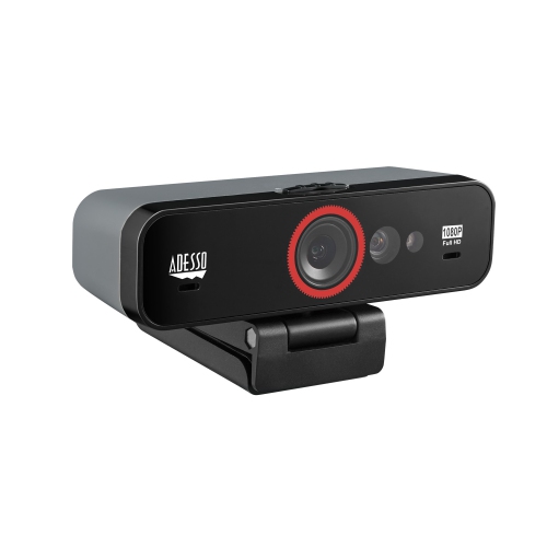 Adesso 1080P HD Fixed Focus USB Webcam Webcam