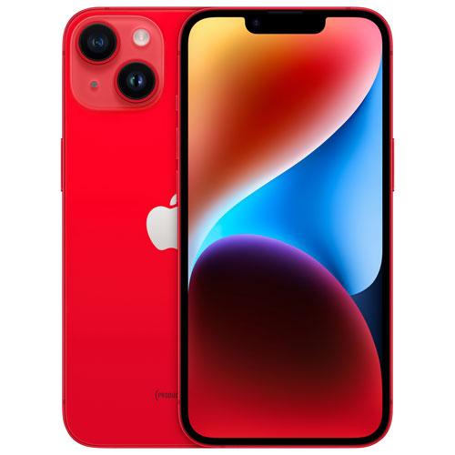 iPhone 14 de 256 Go d'Apple offert par Freedom - PRODUCT(RED) - Paiement Balance mensuel